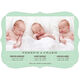 Seafoam Three's A Charm Triplets Photo Birth Announcements Image 3 of 6